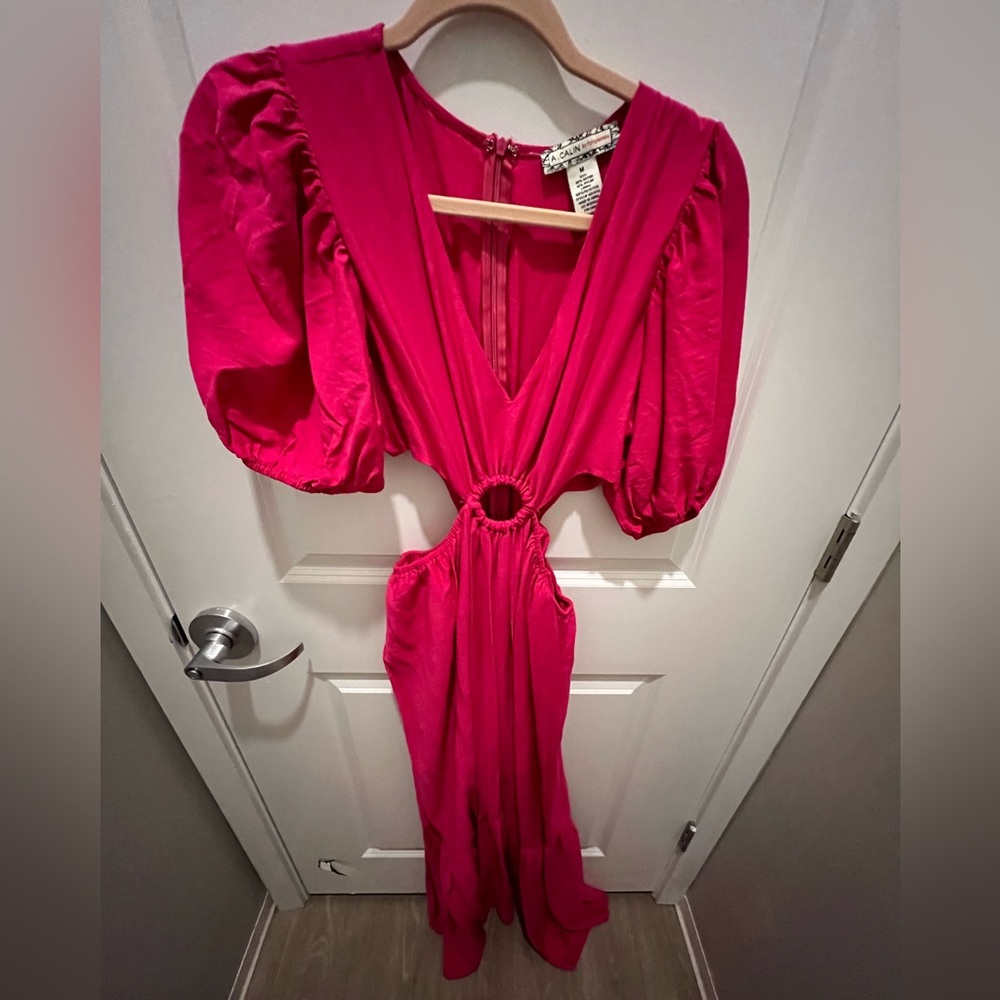 Maxi pink dress